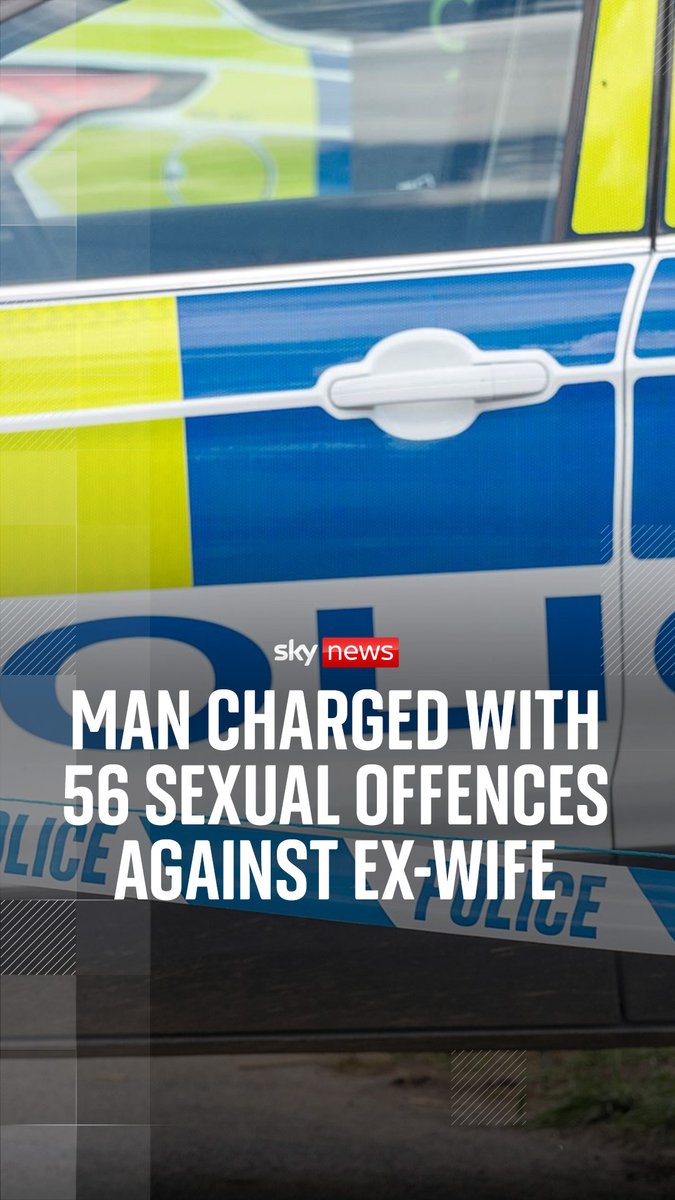 Philip Young has been charged with 56 sexual offences against ex-wife Joanne Young, Wiltshire Police said. He will appear in court with five other men who have also been charged with sexual offences against Ms Young. Sky's Mollie Malone reports. 🔗