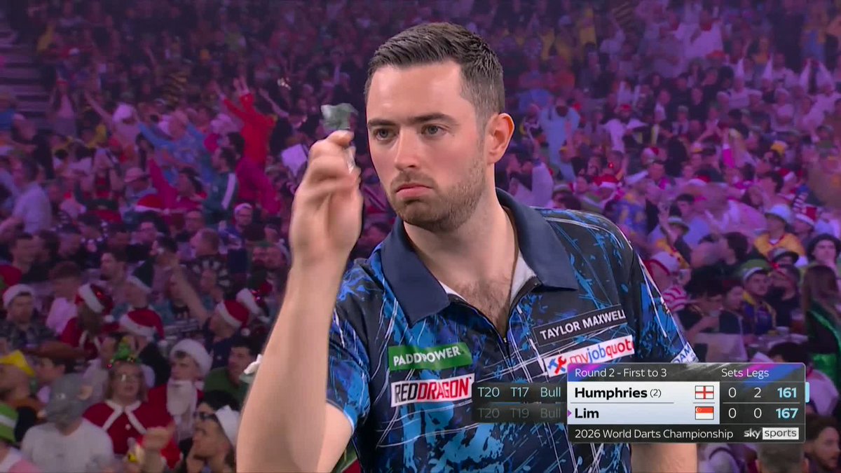 HUMPHRIES UP AND RUNNING! Luke Humphries takes the opening set without reply! 📺 #WCDarts | R2