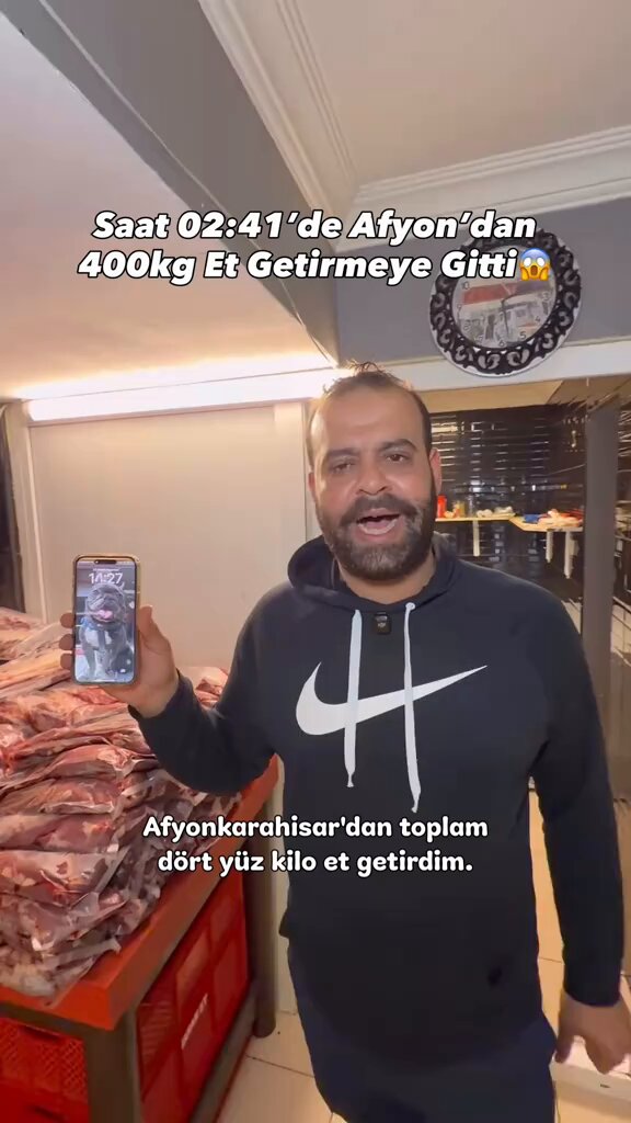 Bir kasap, 400 kg et almak için İzmir’den Afyonkarahisar’a gitti: “Sadece bu et için sabahın köründe kalkıp 350-400 kilometre yol geliyoruz buraya.”