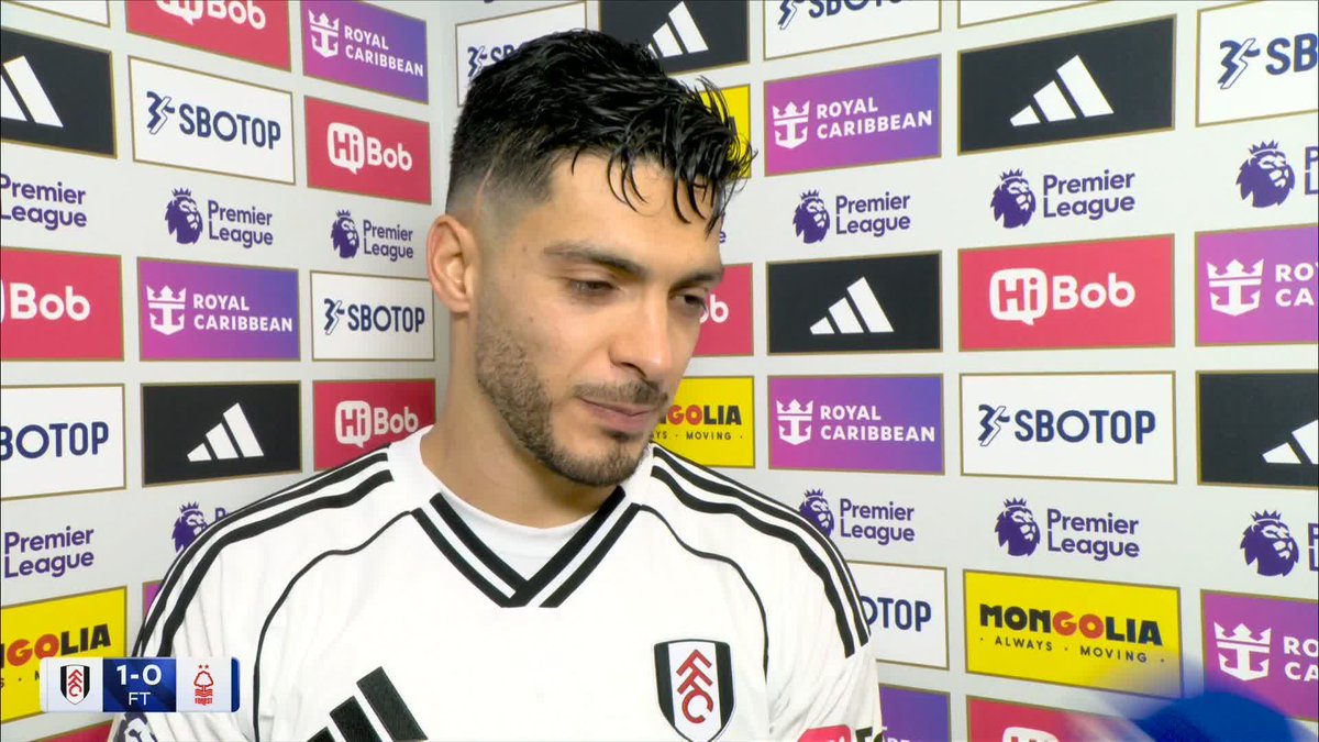 "I've never missed!" 😅 Hear from Raúl Jiménez after he scored the match-winning penalty for Fulham against Nottingham Forest!
