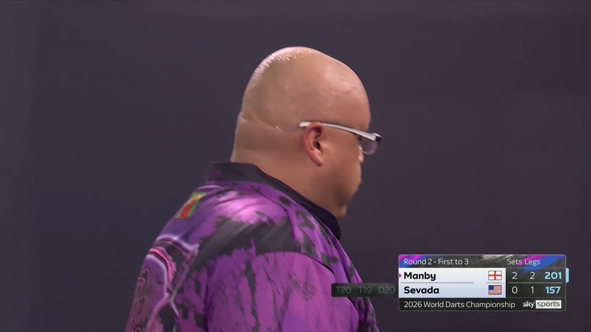 MANBY WINS IN STYLE!! A straight sets win for Charlie Manby as he beats Adam Sevada 3-0. This kid can play... 👏 📺 #WCDarts | R2
