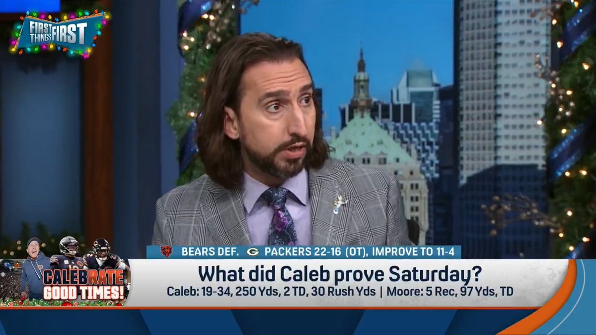 “I think that Caleb and Ben Johnson, this year, have proven mostly for good and a little for bad that what everybody said about them is true.” nick wright says the Bears are a LEGIT contender: