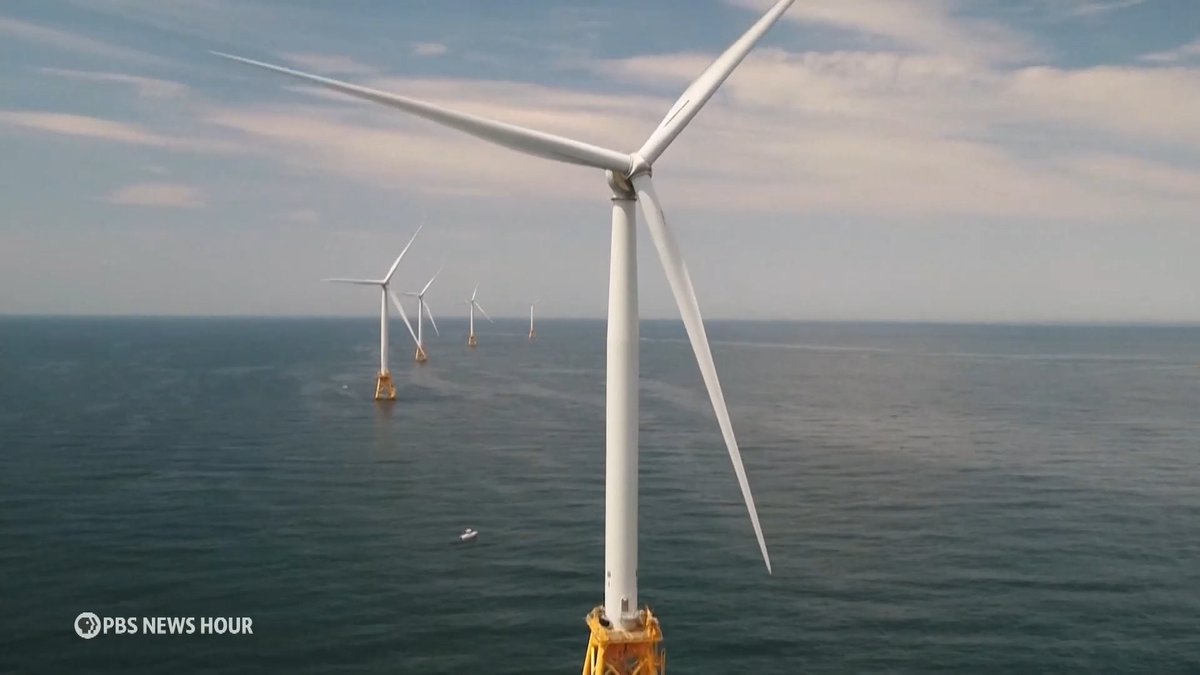 The Trump administration announced an immediate pause on the leases for five large-scale offshore wind farms off the East Coast, citing concerns about national security. The Interior Department provided few details, but said the Pentagon believed the turbines could obscure and confuse radar signals. This is just the latest move by the White House taking aim at wind power. At least one of the projects halted today was already partially operating. William Brangham spoke with science correspondent Miles O'Brien to learn more.