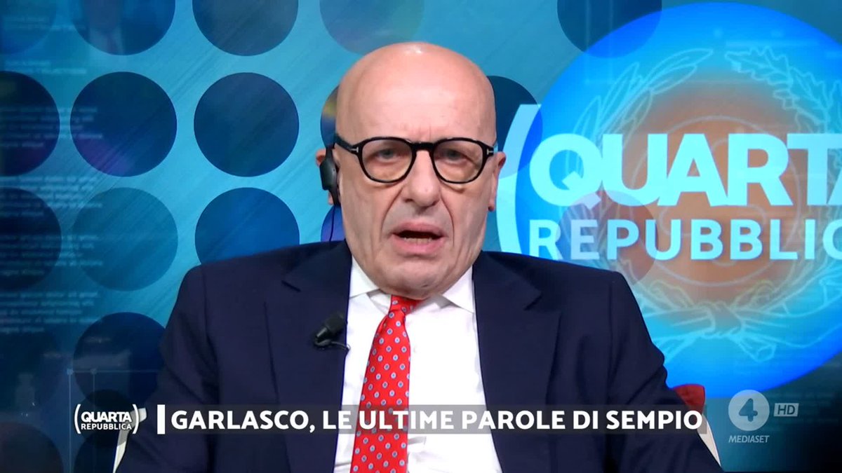 "A me ha colpito la sua serafica certezza di uscirne indenne perchè ha una sua consapevolezza di non essere stato lui." #Sallusti #Sempio #quartarepubblica