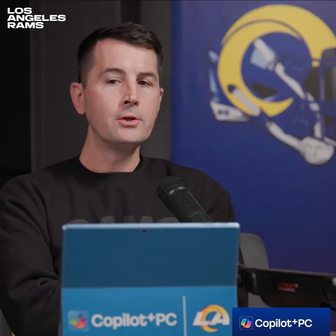 "Make no mistake about it, this is going to strengthen us." #RamsHouse | Microsoft Copilot + Microsoft
