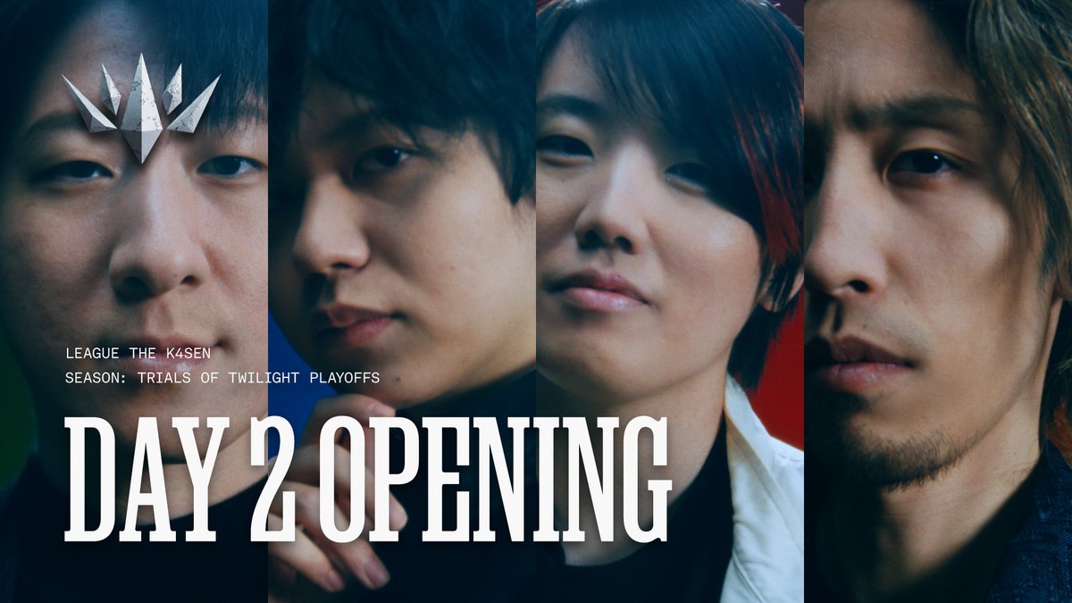 League The k4sen 長き試練の道のり... ついに今日、終わりを迎える。 この試練を乗り越えられるチームは、 ひとつだけ。 𝟒 𝐂𝐫𝐨𝐰𝐧𝐬, 𝐎𝐧𝐞 𝐓𝐡𝐫𝐨𝐧𝐞. 🔴 LIVE NOW ON