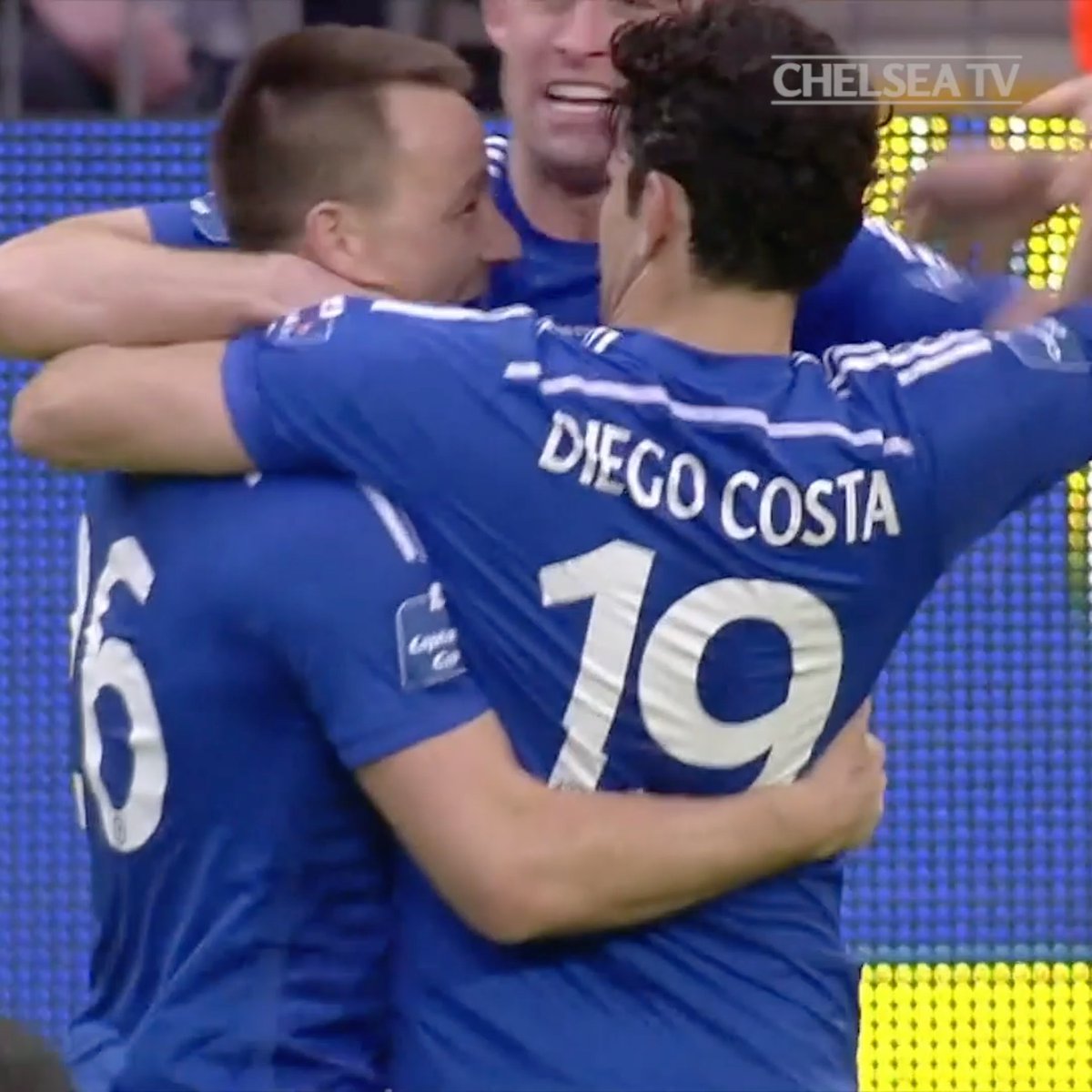 Last time Chelsea won the EFL cup was in 2015. Terry scoring against Tottenham was perfect