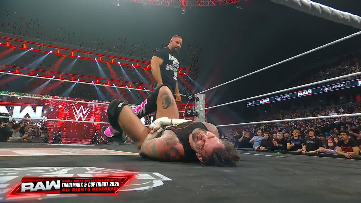 BRON BREAKKER SPEAAR!! 😱 Bronson Steiner has his sights SET on player/coach's World Heavyweight Championship! Don't miss CM Punk vs Bron Breakker for the World Heavyweight Championship on January 5th, the FIRST Raw of 2026!