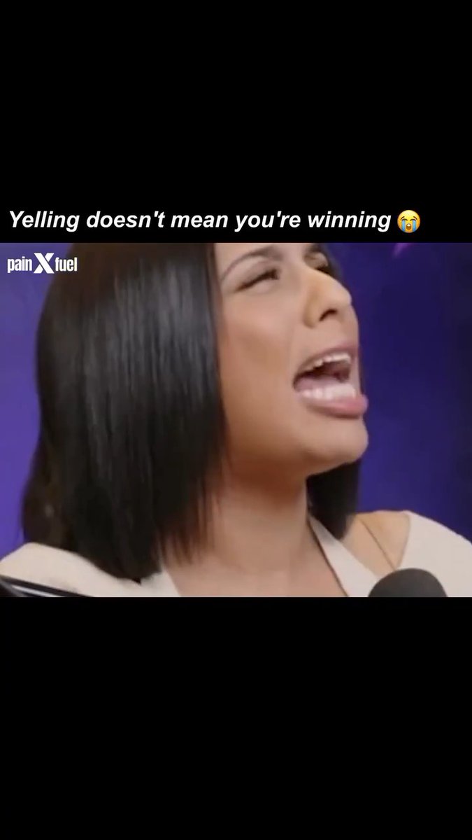 She didn't have to shout but she is 100% right
