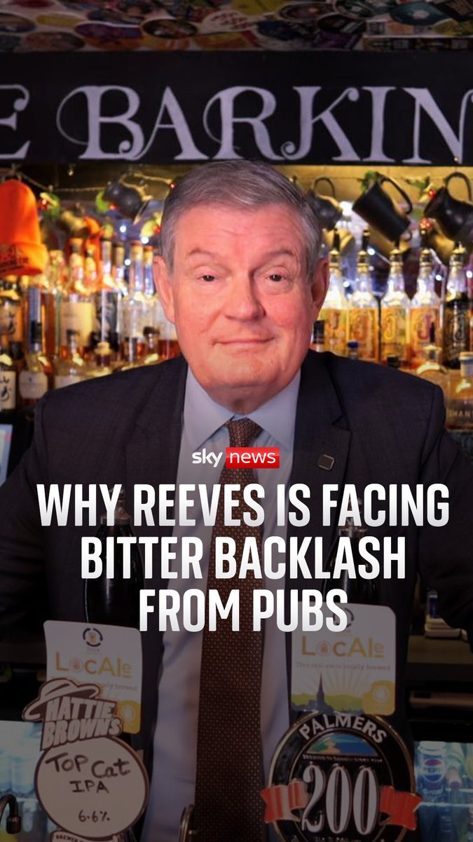 Chief political correspondent Jon Craig speaks to landlords over the chancellor's plans to raise business rates for pubs ⬇️ Read more: