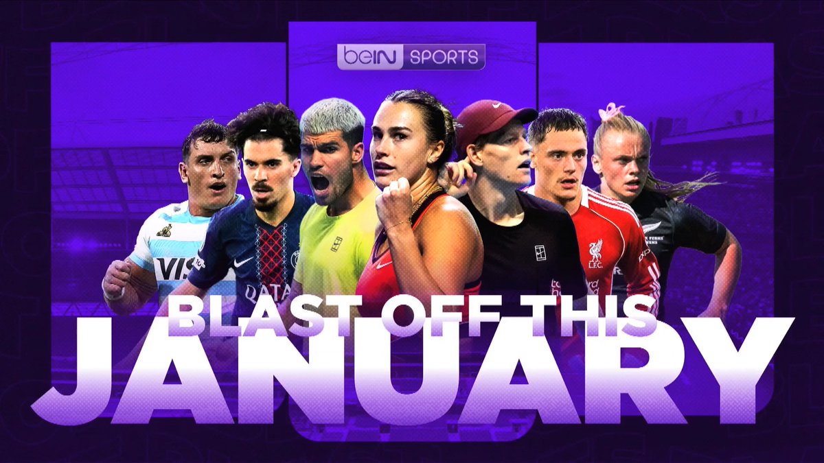 Sports in January you just cant resist. Catch the biggest LIVE events on beIN SPORTS so access it all with Astro One Sports!