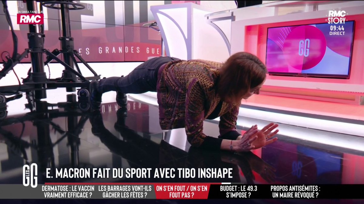 🏋️ DAMN LES GENS ! Nos GG, Barbara Lefebvre et Didier Giraud nous font une démonstration de gainage ! 😂 Et il n'y a pas à dire... c'est du solide ! 💪 #GGRMC