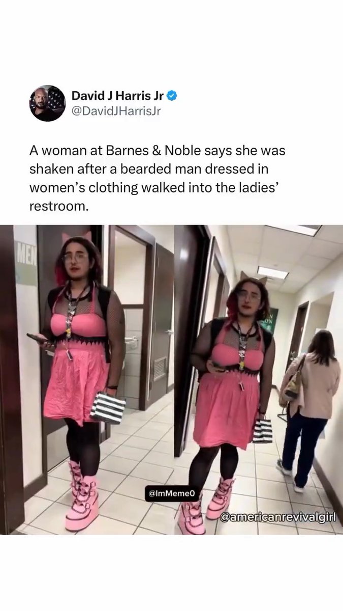 A man going into the ladies room because he is wearing a costume? This is mental illness