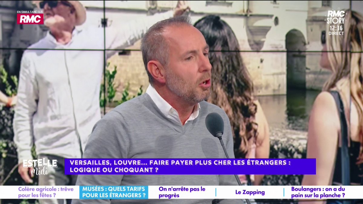 💶 Musées : faire payer plus cher les étrangers 🎙️ Jean-Philippe Doux : "Je suis contre de faire payer plus cher l'entrée aux étrangers car il y a ceux qu'on a pillés ! L'espace égyptien du Louvre, on va faire payer plus cher un Égyptien qui va venir voir son histoire qu'on a pillée"