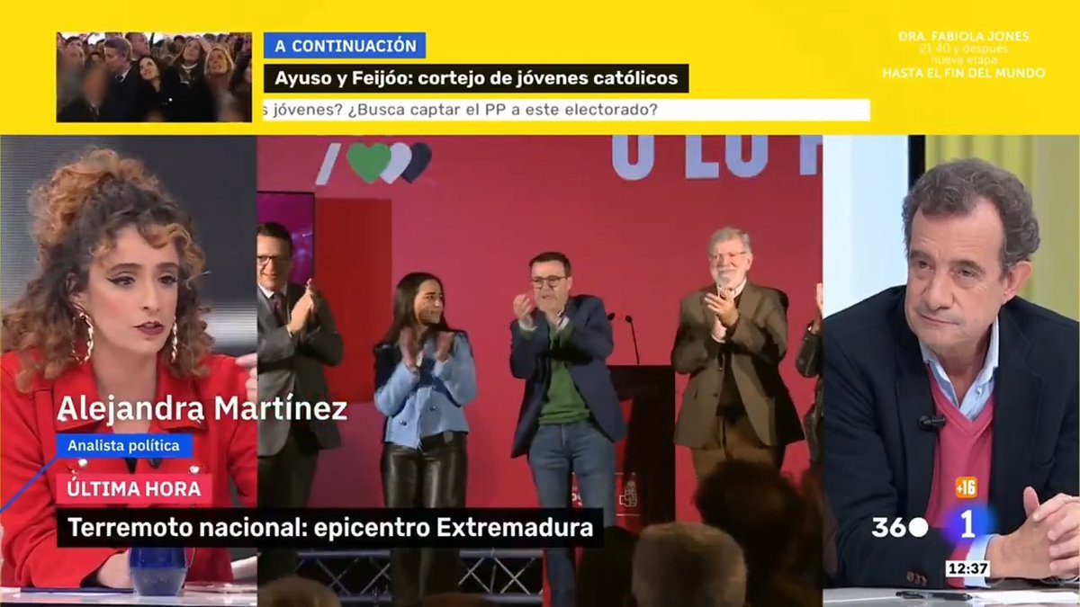 "Lo que tiene que hacer la izquierda es asumir que este PSOE es una fábrica de ultraderechistas y que lo mejor que puede hacer es situarse lo más lejos posible" alemvelasco_ en TVE 👇🏽 #Mañaneros23D