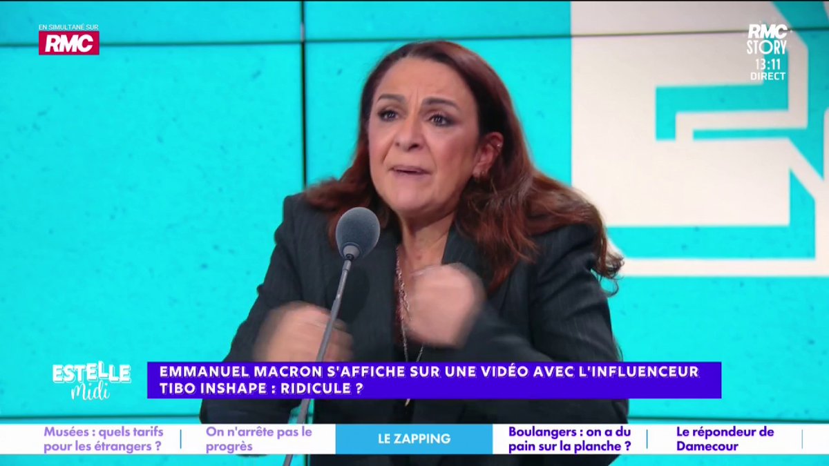 💪 Macron fait du sport avec Tibo Inshape 🎙️ Yael Mellul 🇫🇷🎗️ : "C'est d'une déconnexion hallucinante au regard de la souffrance des Français ! Il n'est pas dans son rôle à faire des pompes avec des militaires ! Il est en train d'exploser les plafonds d'impopularité" #EstelleMidi