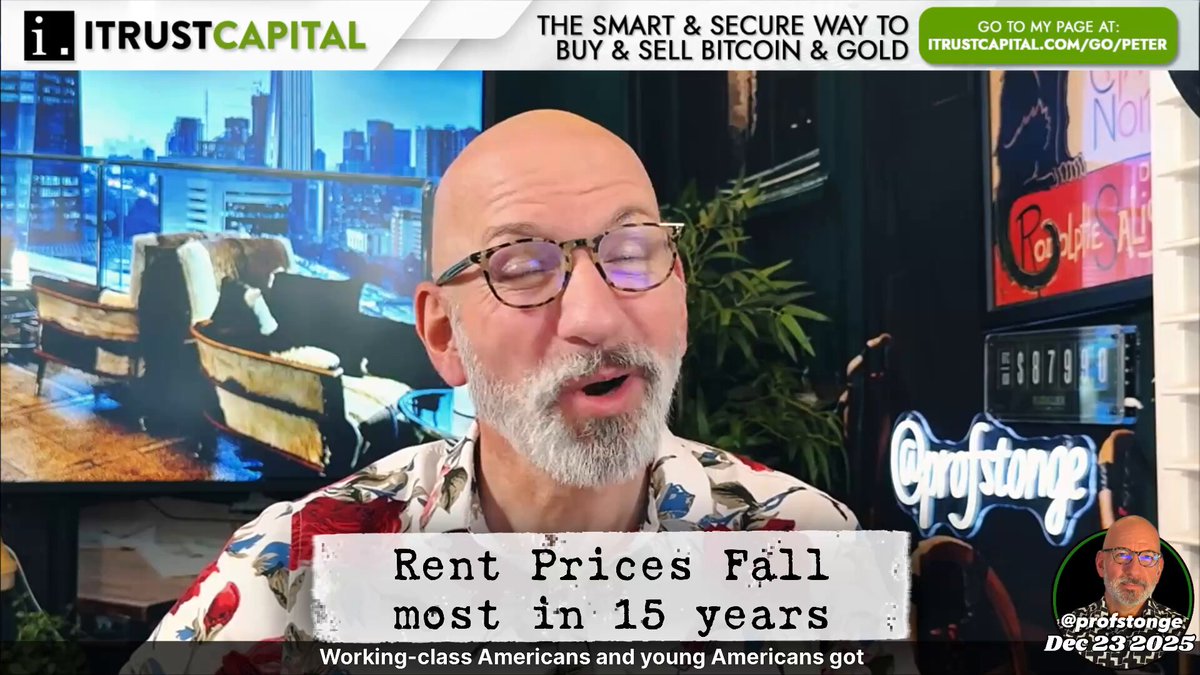 Young Americans got an early Christmas present with rental prices falling the most in 15 years. Apparently deporting 2 million illegals lowers the rent. Keep it up and maybe we don’t have a housing crisis at all.