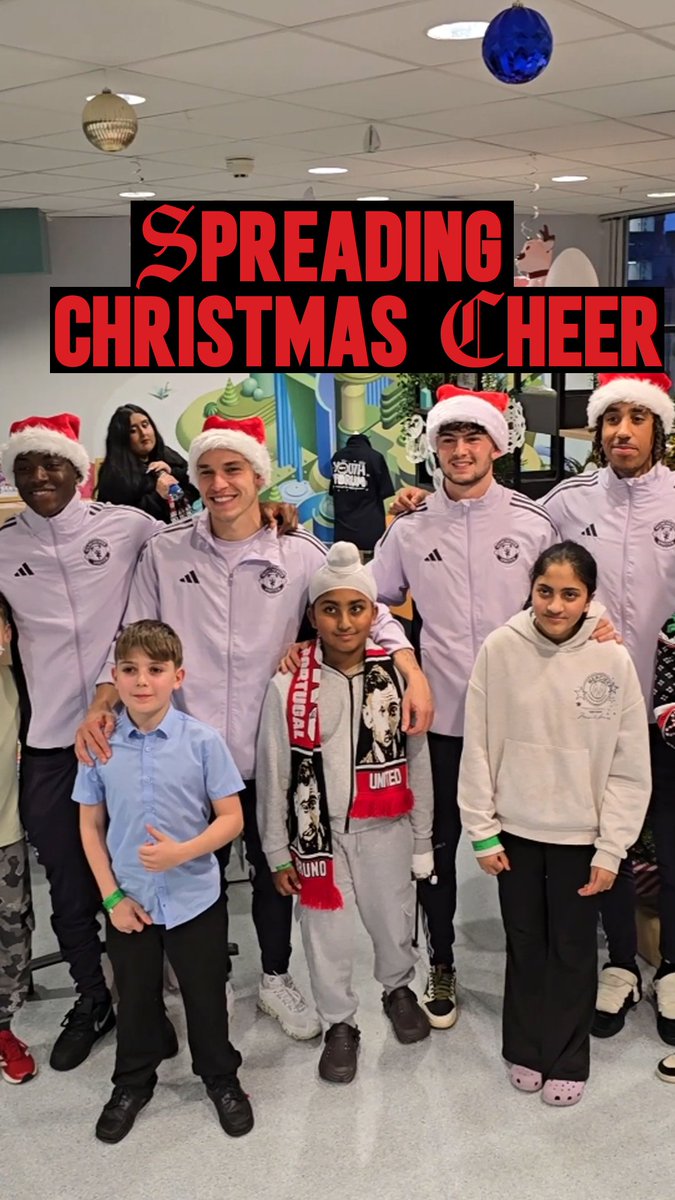 The Reds recently visited our fans from hospitals in the local area ahead of Christmas ๐ซถ๐ ๐ค Manchester United Foundation