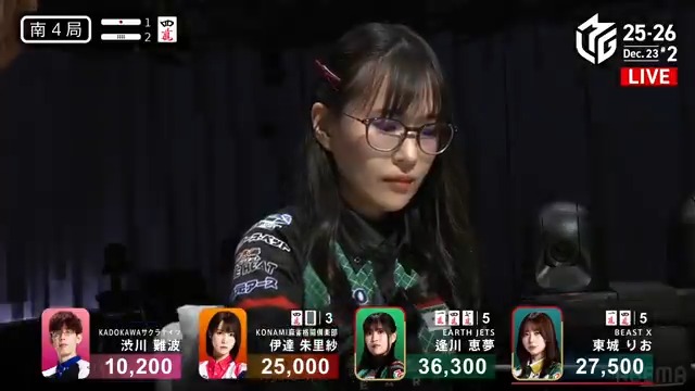 #Mリーグ 2025-26試合ダイジェスト📹 南4局2本場 #逢川恵夢 選手のトップを決める倍満ツモ！ 伊達選手が仕掛けて🀊🀠待ち！ 🀇🀊待ちの東城選手の親リーチに 🀇🀊🀍待ちの逢川選手が追いかける！ 結果は逢川選手がドラ🀊ツモ！ 裏2の4000・8000で大きなトップ！ 👇動画タップで今すぐ無料視聴