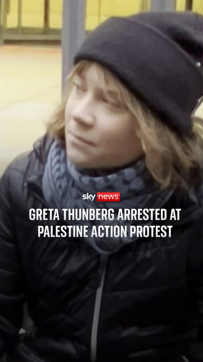 Greta Thunberg has been arrested at a Palestine Action protest in London The climate activist was supporting Palestine Action hunger strikers, who have been on remand in prison for a number of weeks. Read more: