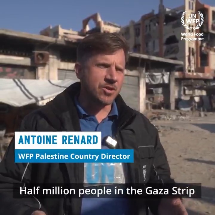 While famine has been pushed back in #Gaza, over 100,000 people across the Strip continue to endure catastrophic levels of food insecurity. WFP will continue to expand its programmes to reach the most vulnerable, wherever they are.