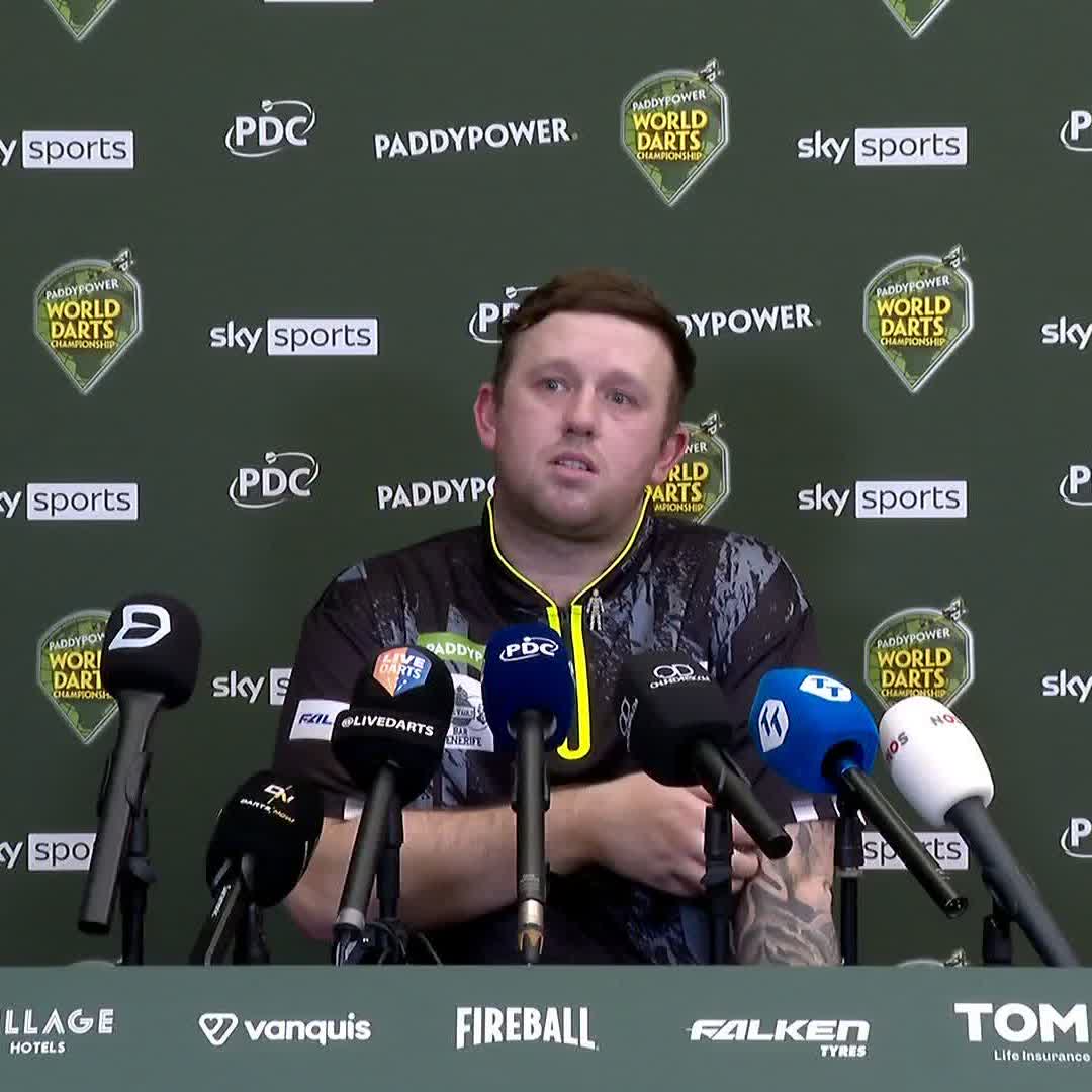 🗣️ "This event can change your life, so this is the place to do it!" Callan Rydz gives his reaction after coming through a five-set thriller against Daryl Gurney! #WCDarts