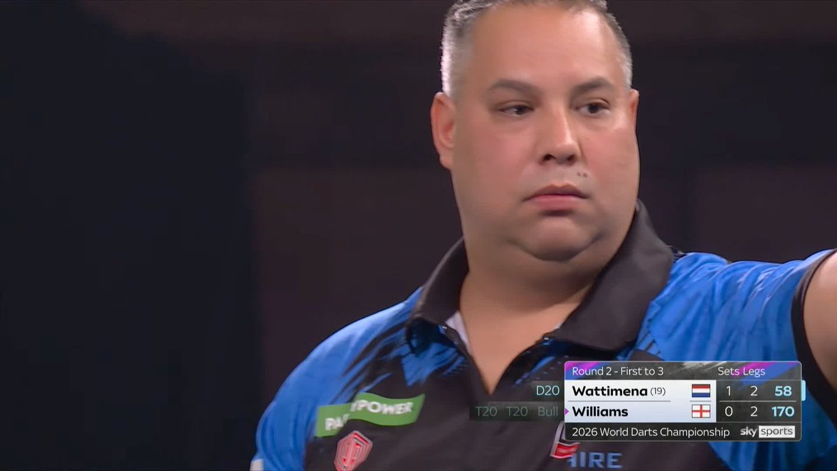 WATTIMENA POWERS TO A SECOND SET! Jermaine Wattimena has won a second set-deciding leg with ANOTHER 11-dart leg to take command against Scott Williams and lead 2-0! 📺 #WCDarts | R2