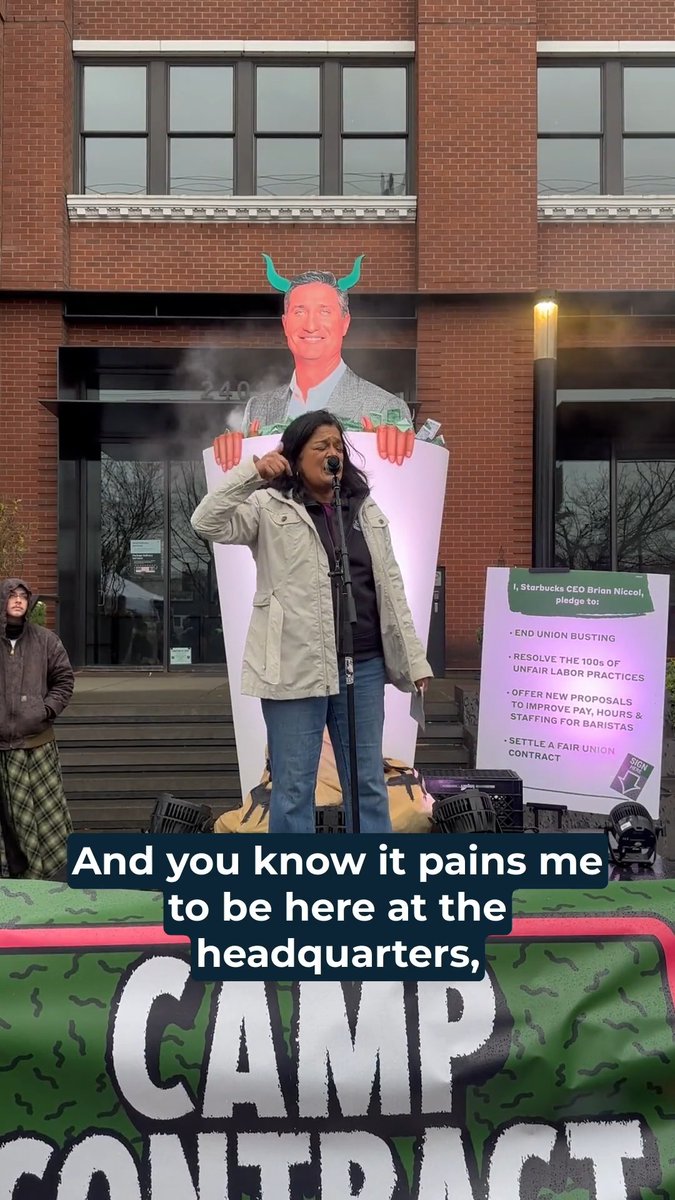 Workers are the backbone of this country. Shame on the corporate CEOs who rack up profits and ignore the basic needs of their employees! We’re screaming #NoContractNoCoffee until ALL workers receive fair pay and an end to union busting!