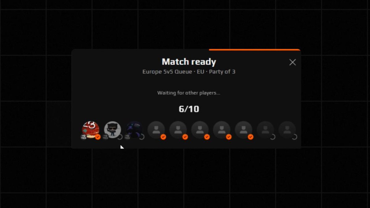 We’ve updated the match accept screen to show which party members haven’t clicked ready, allowing follow-ups in voice chat. So far, this has reduced cancelled queues by 6.6% globally.