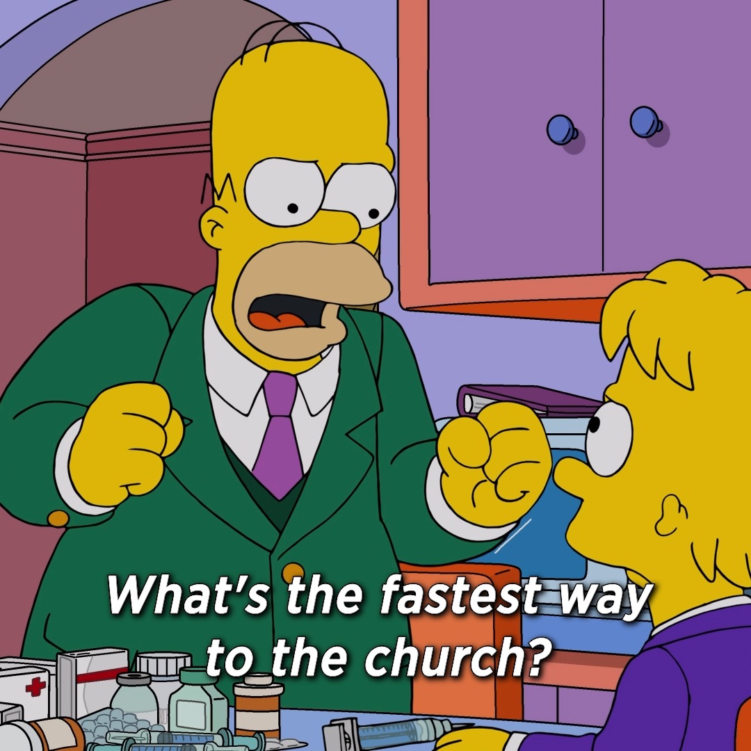 on the fridge, Bart? seriously?! watch #TheSimpsons season 37 anytime on Hulu.