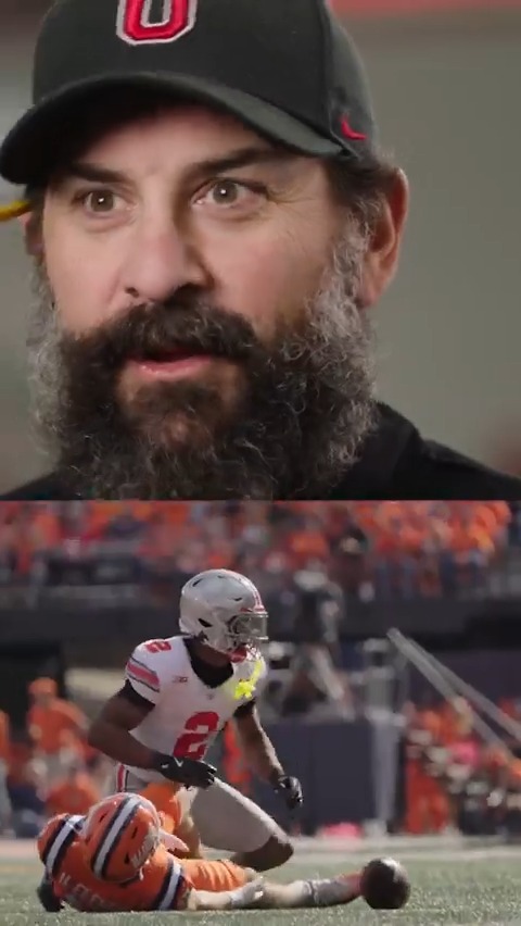 “It’s a pretty easy sell for me to say Caleb Downs is the best defensive player in college football.” 🗣️ The Journey asked Matt Patricia and Ryan Day what makes Big Ten Conference DPOY so special 👇