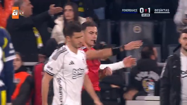 Fenerbahçe'nin penaltı kazandığı pozisyon.