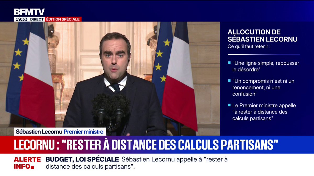 "Prendre le temps de bâtir un bon budget n'est pas une faiblesse", déclare le Premier ministre, Sébastien Lecornu