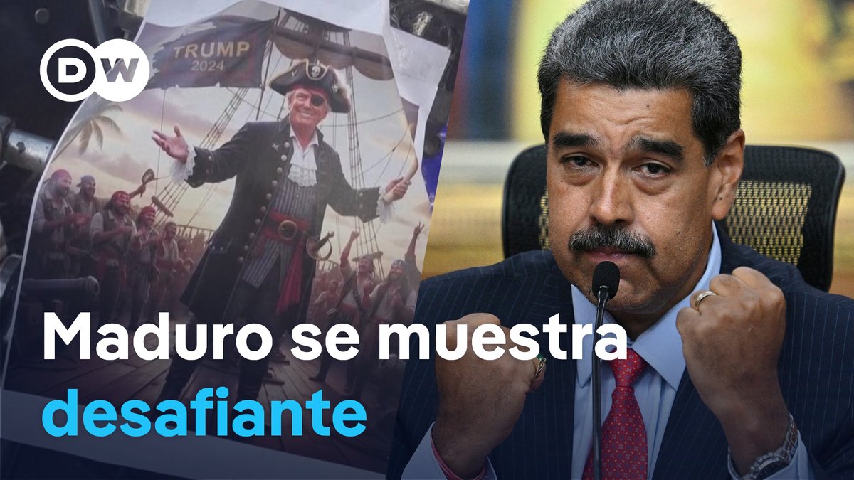 Protestas en Venezuela contra el bloqueo naval de Estados Unidos El presidente venezolano, Nicolás Maduro, se mostró desafiante frente a Estados Unidos y sugirió a Donald Trump ocuparse de los problemas de su país. El mandatario estadounidense, por su parte, aumenta la presión y dice que "lo más inteligente" para Maduro sería dejar el poder.