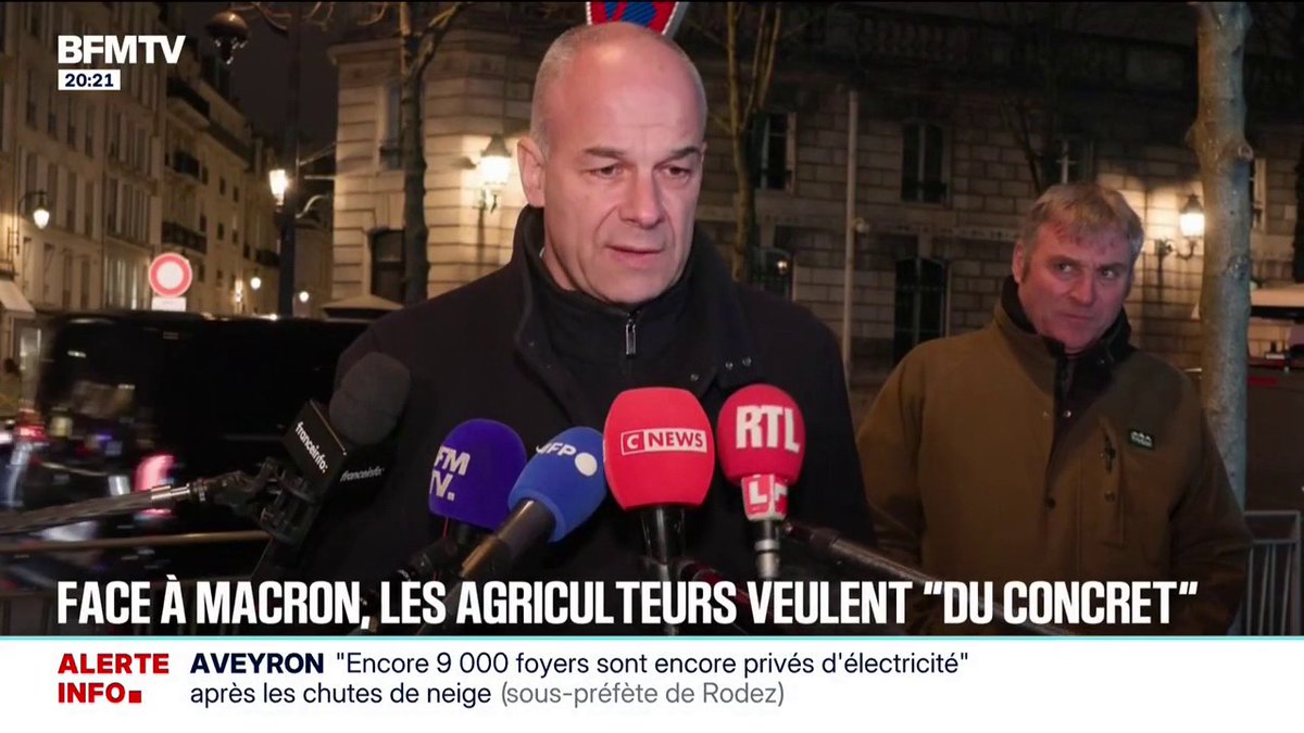 Pour dénouer la crise agricole, Macron a reçu la FNSEA qui pense déjà comme lui C’est bien vu