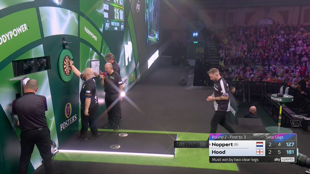 🚨 TIEBREAK LEG! TIEBREAK LEG! 🚨 NOPPERT HITS A 127. THIS GAME IS RIDICULOUS. SUDDEN BREAK TIME. 📺 #WCDarts | R2