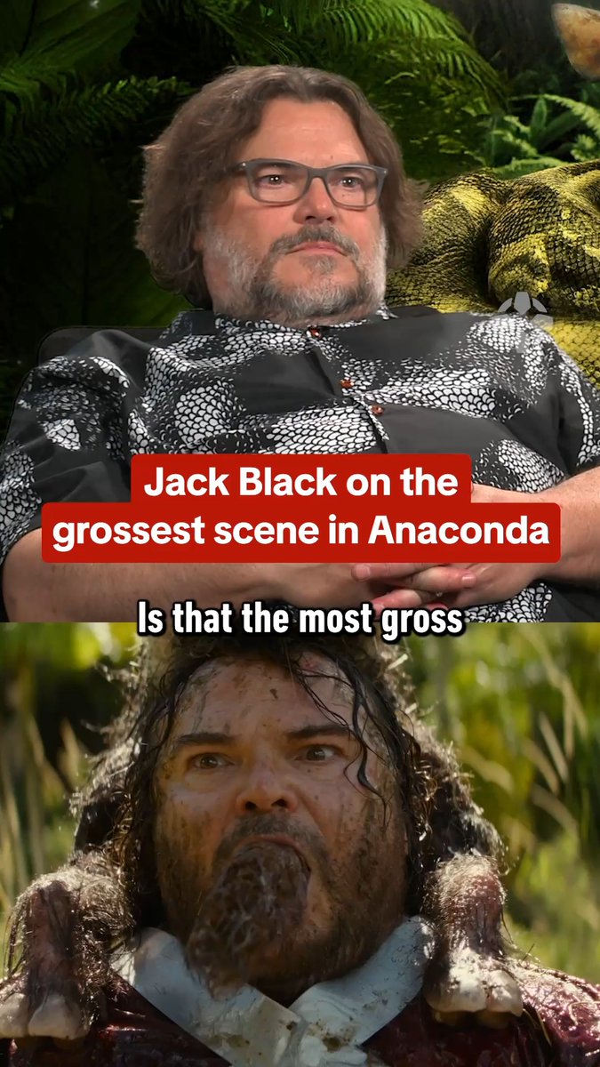 Jack Black reveals the Hollywood magic behind the pig scene in #AnacondaMovie