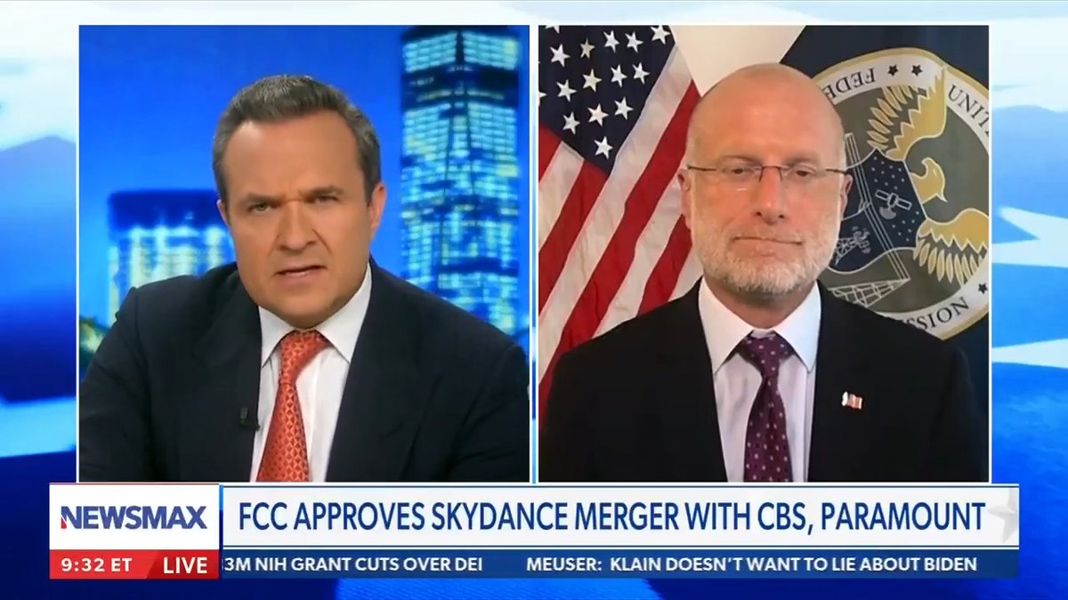 This is insane: FCC Commissioner Brendan Carr announced that they will be hiring a "bias monitor" at CBS "who would report directly to the President." State run TV is officially here. Make sure everyone sees this.