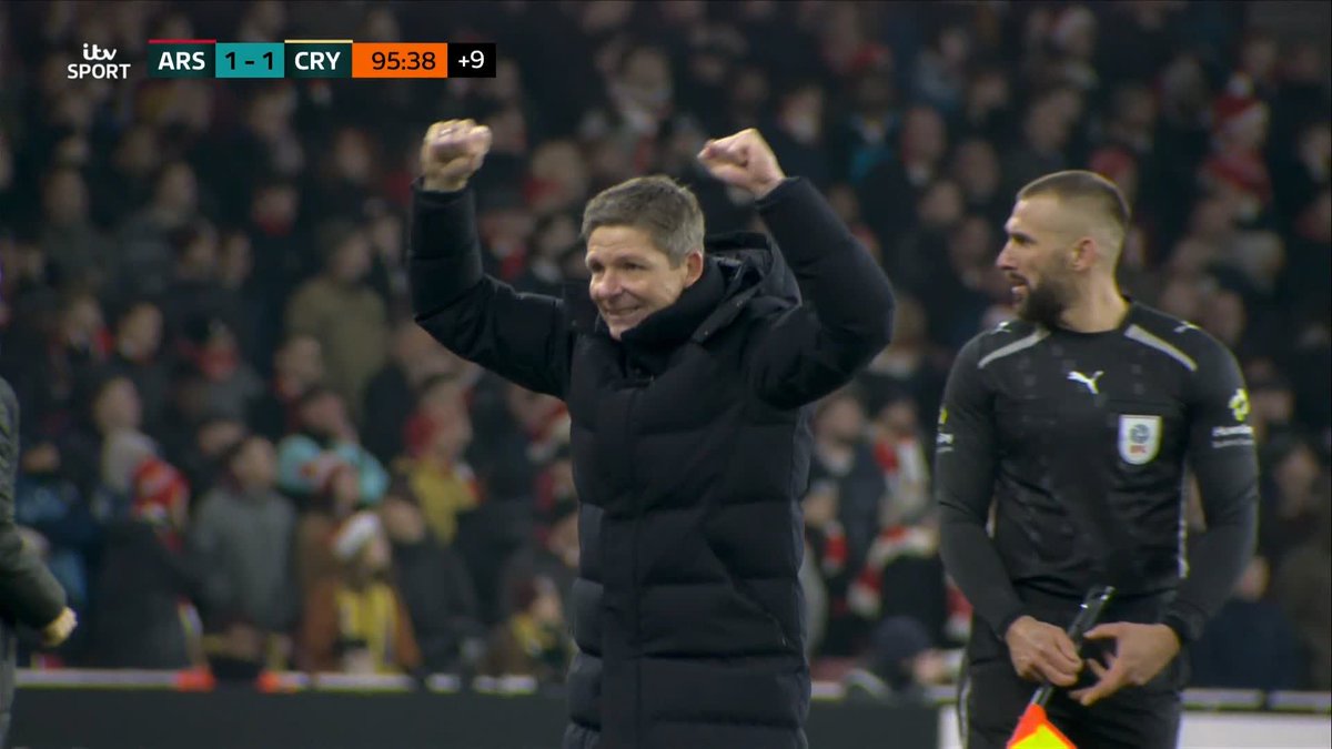 PALACE ARE LEVEL IN STOPPAGE TIME! 💥 Guéhi with the simplest of finishes... You can't write the Eagles off in the cup! #ITVFootball | #CarabaoCup