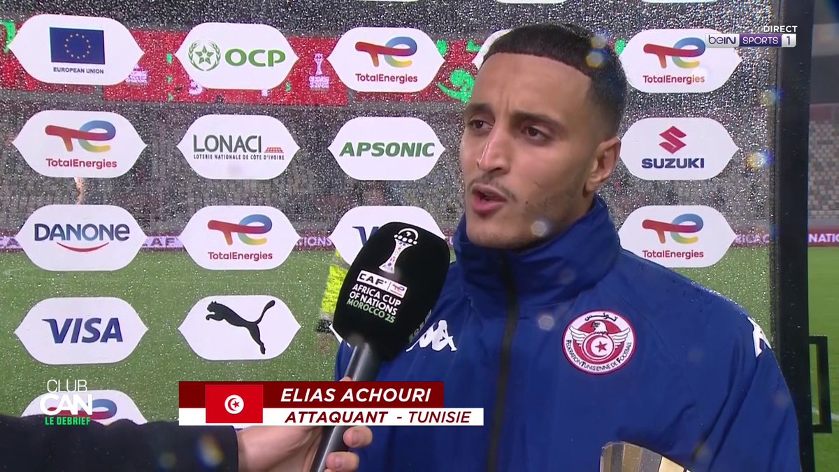 [📺LIVE] 🏆🌍 #CAN2025 #ClubCAN "Je suis très fier de la prestation de mon équipe !" ⚽ Auteur d'un doublé, Elias Achouri réagit à la victoire de la Tunisie face à l'Ouganda (3-1) ! #beINCAN2025 #TUNOUG