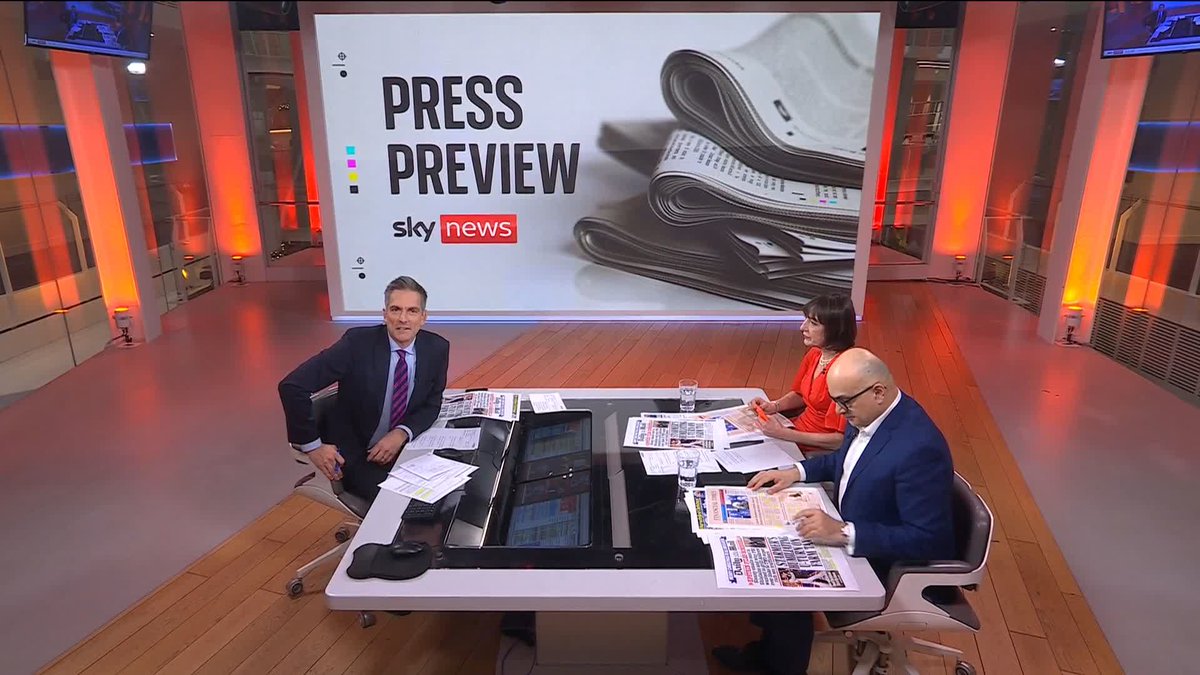 🗞️ What's on Wednesday's front pages? Jonathan Samuels is joined by broadcaster and commentator Ali Miraj and Guardian columnist @zoesqwilliams.bsky.social for the Press Preview. 👉 #SkyPapers 📱 Watch live: 📺 Sky 501, Virgin 602, and YouTube