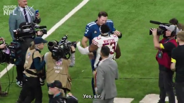 Great mic’d up moment: Philip Rivers made sure to find Dee Winters, who had a pick-6 on him after Monday night’s game. Rivers: “Where is 53 at? Good play, man. You knew it from the earlier check?” Winters: “Yeah, I did!” Rivers: “Golly! Good play.”