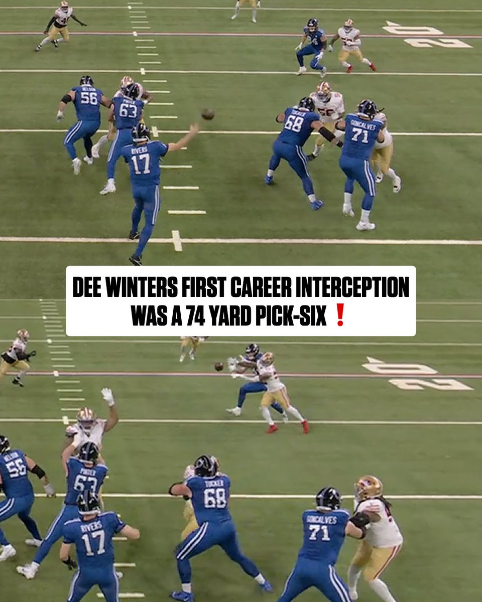 Dee Winters' 1st career INT couldn't have gone better 🙌 Cisco