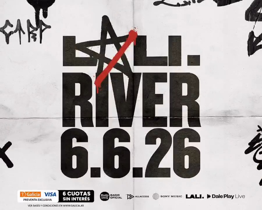 "Lali": Porque anunció que se presentará en River el 6 de junio del 2026