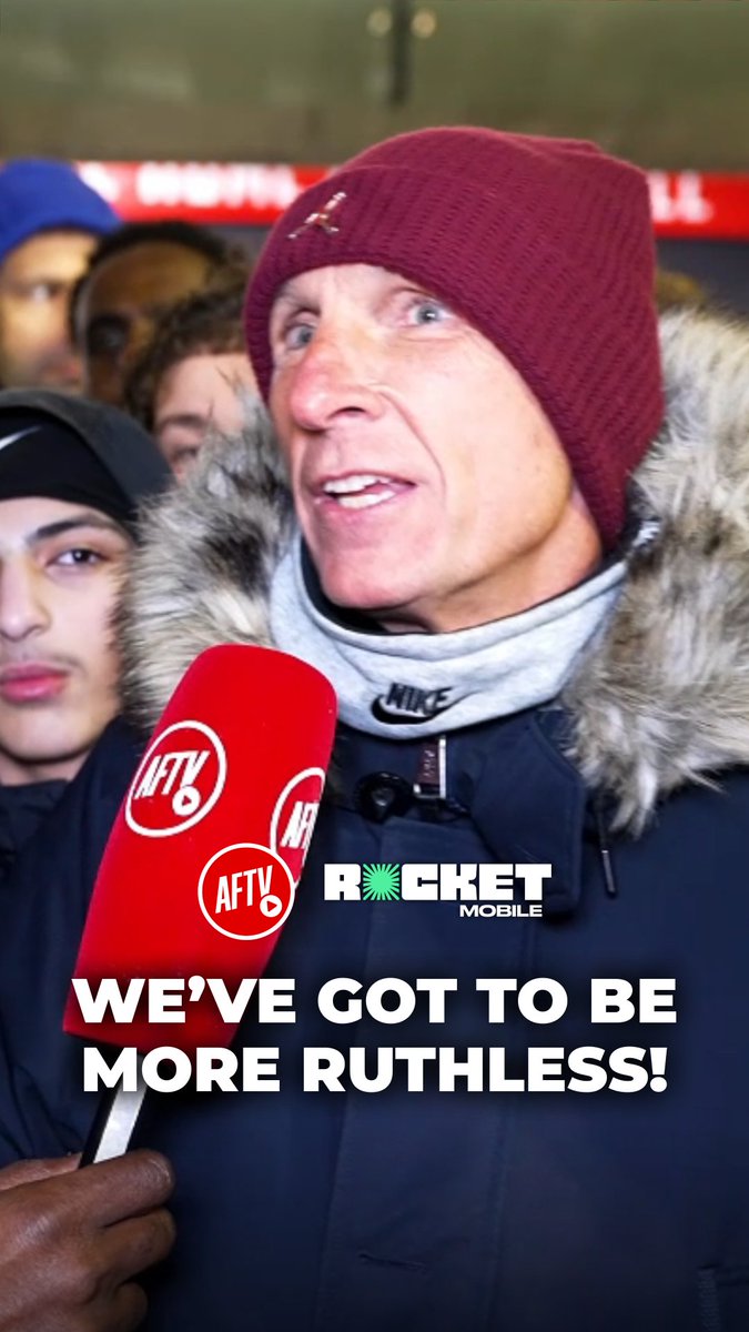 Arsenal ๐๐๐๐ be more clinical or they will get caught out! ๐ซต Get unlimited data, calls, and texts for just ยฃ16 a month! Switch now to Rocket Mobile ๐ #ad UK only. T&Cs apply. #FanCams