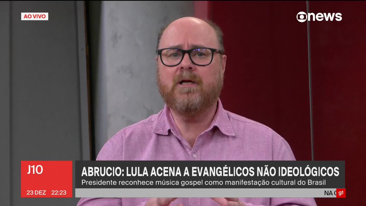 "É preciso parar o preconceito com a música gospel e perceber que é uma manifestação cultural muito importante da sociedade brasileira", comenta Fernando Abrucio sobre criação de política de valorização da música gospel. ➡Assista ao #J10: #GloboNews