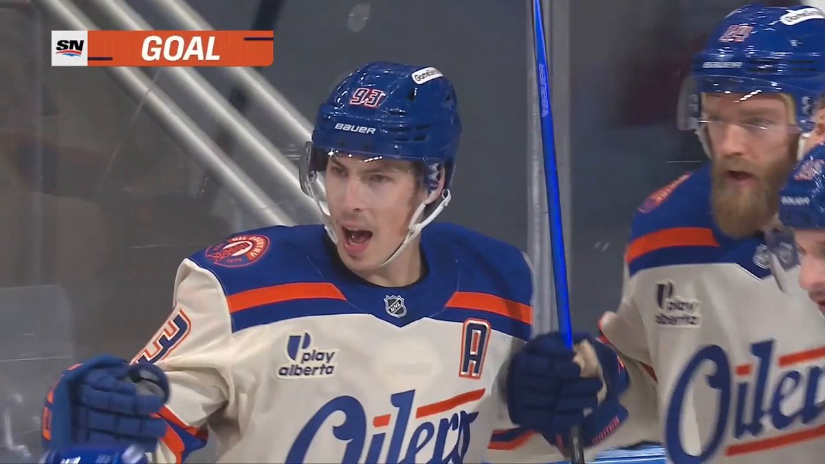 Ryan Nugent-Hopkins opens the scoring in the Battle of Alberta, and Connor McDavid extends his point streak to 11 GAMES! 🔥