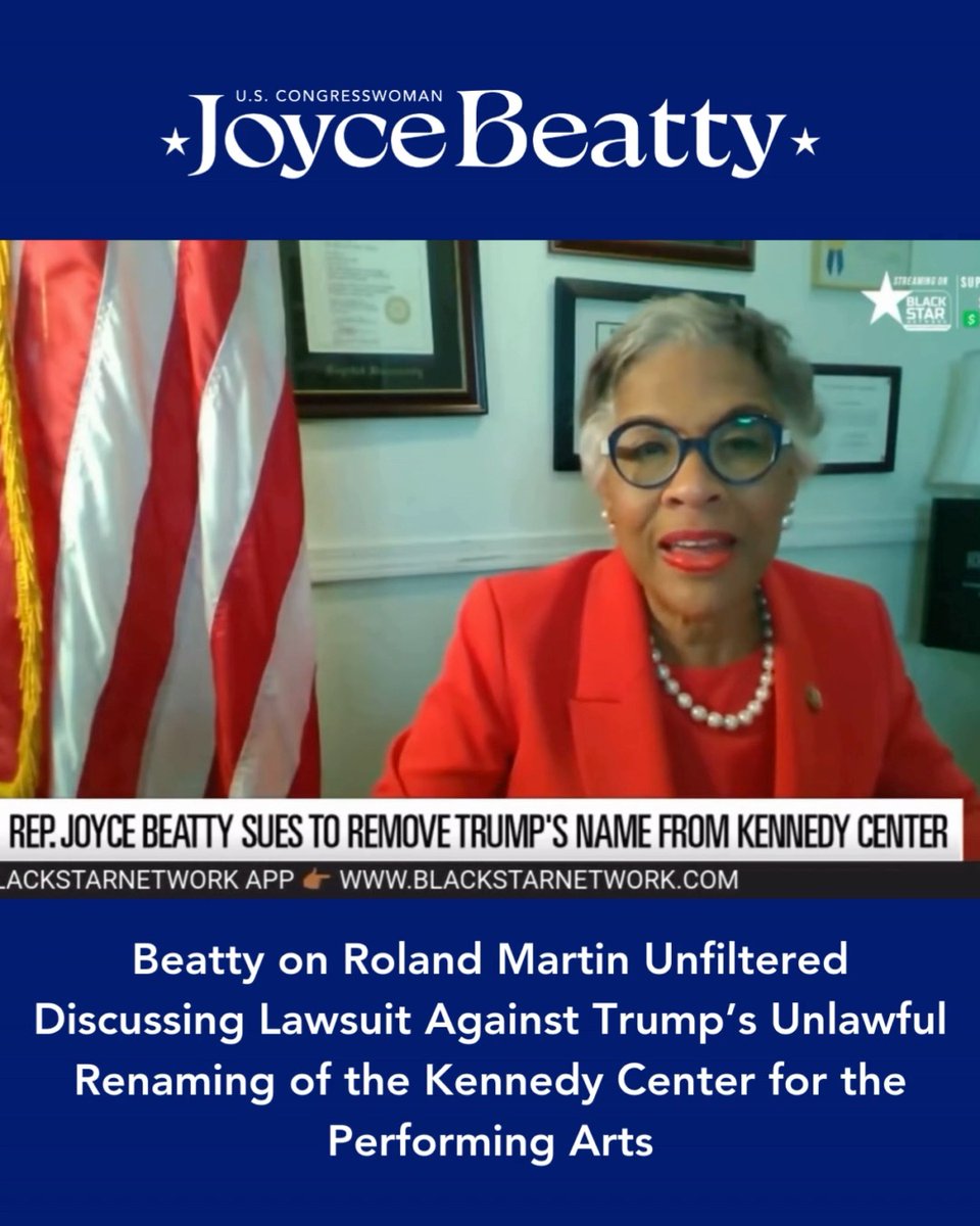 Tonight on Roland Martin Unfiltered, I spoke out about being silenced during the Kennedy Center Board call and why I’m filing suit to stop the unlawful attempt to rename the Kennedy Center. The law is clear. Only Congress can rename the Center. I won’t be silenced. 🔗Watch the full video at the link here: