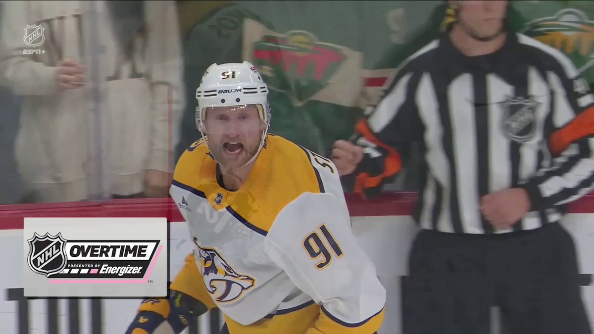 WHAT. A. PASS. 🤩 Erik Haula feeds Steven Stamkos in Energizer OT and the Nashville Predators win their third straight!