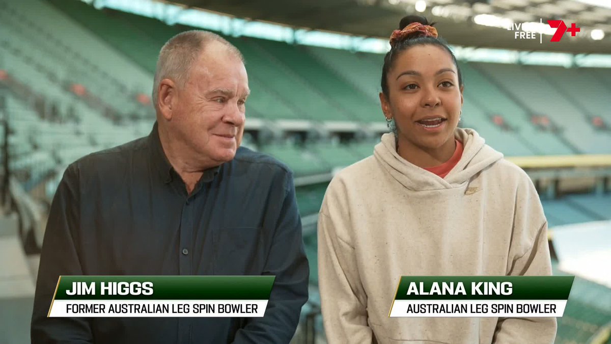The art of leg spin bowling 🙌 Alana King and her mentor, former Test player Jim Higgs, talk about the mentality needed to bowl leggies, why it's the best form of bowling, and how you have to be 'half mad' to do it 😅